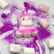 Load image into Gallery viewer, Chubby Unicorn Bath Bomb - Candyfloss &amp; Marshmallow
