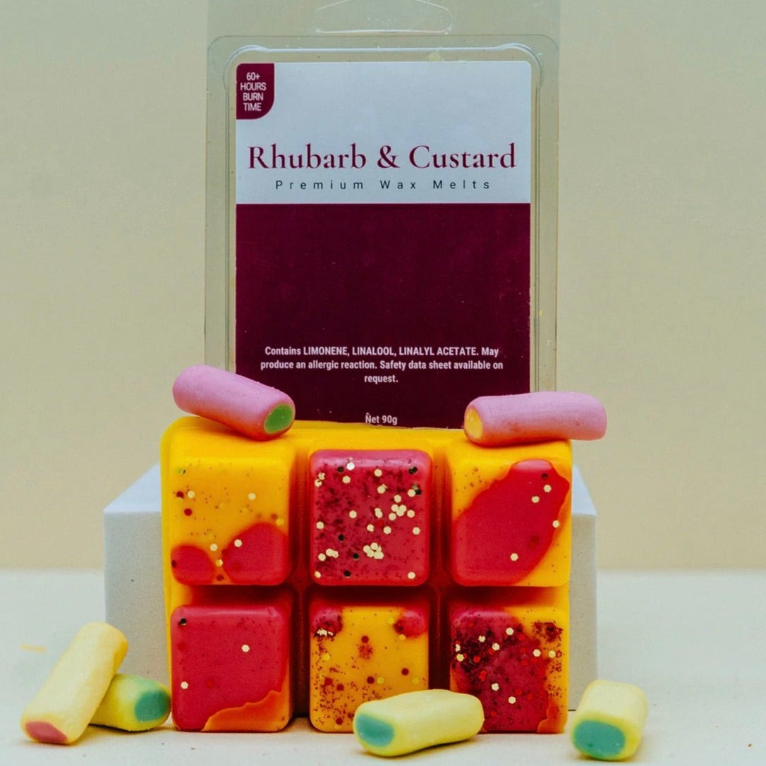 Rhubarb & Custard Wax Melt Snap Bar