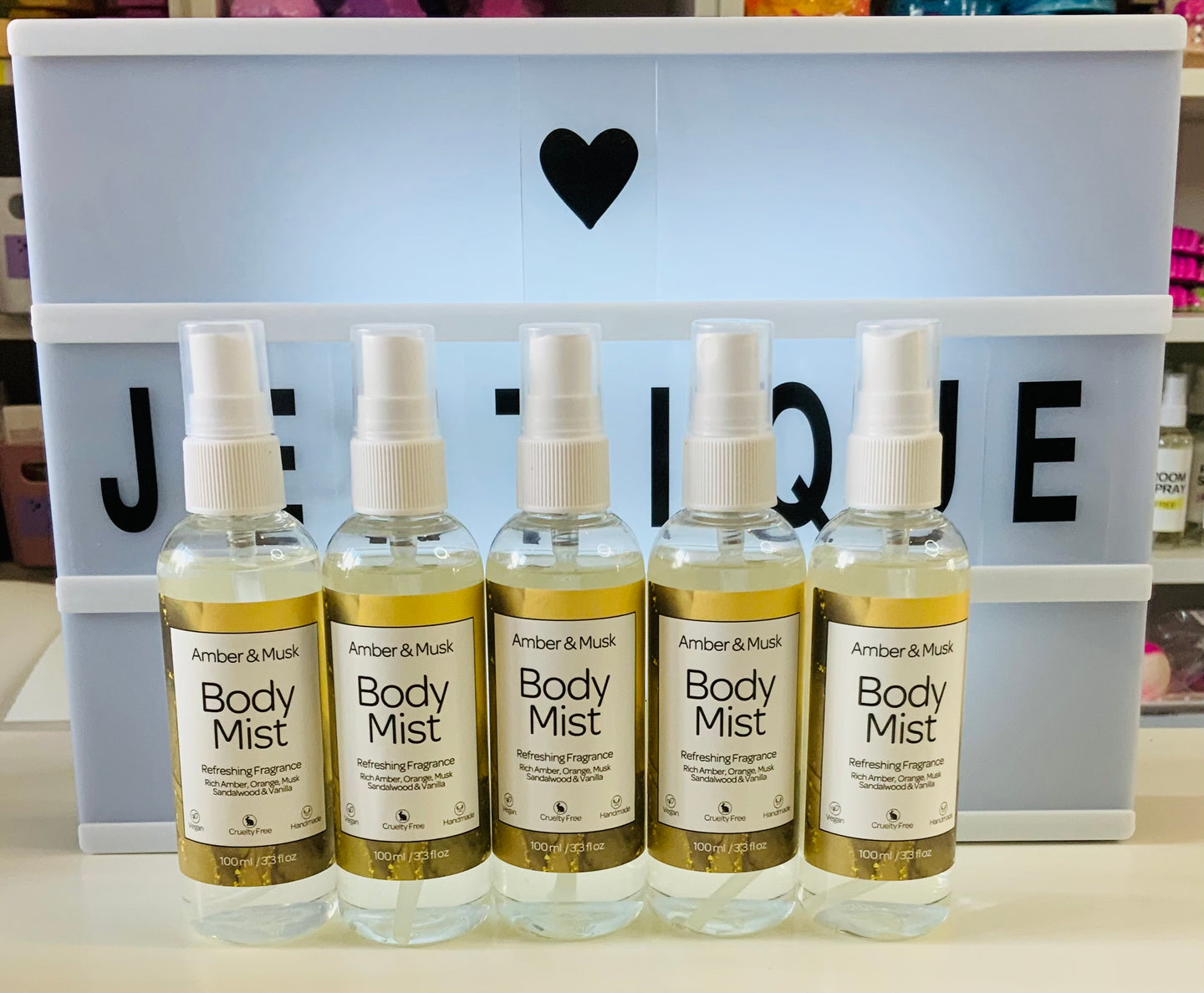 Amber & Musk Body Mist Spray