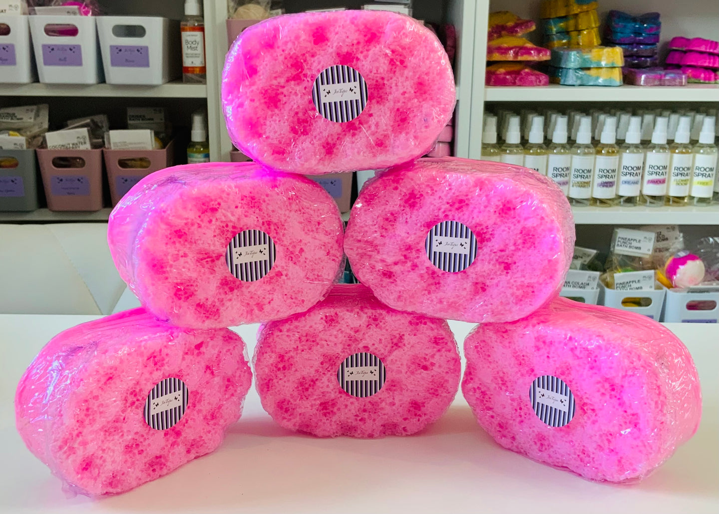 Small Marshmallow Soap Sponge