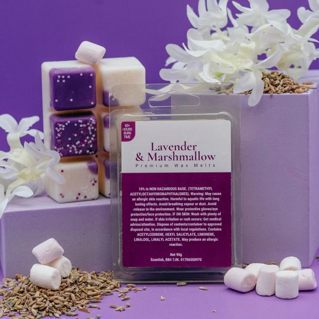 Lavender & Marshmallow Wax Melt Snap Bar