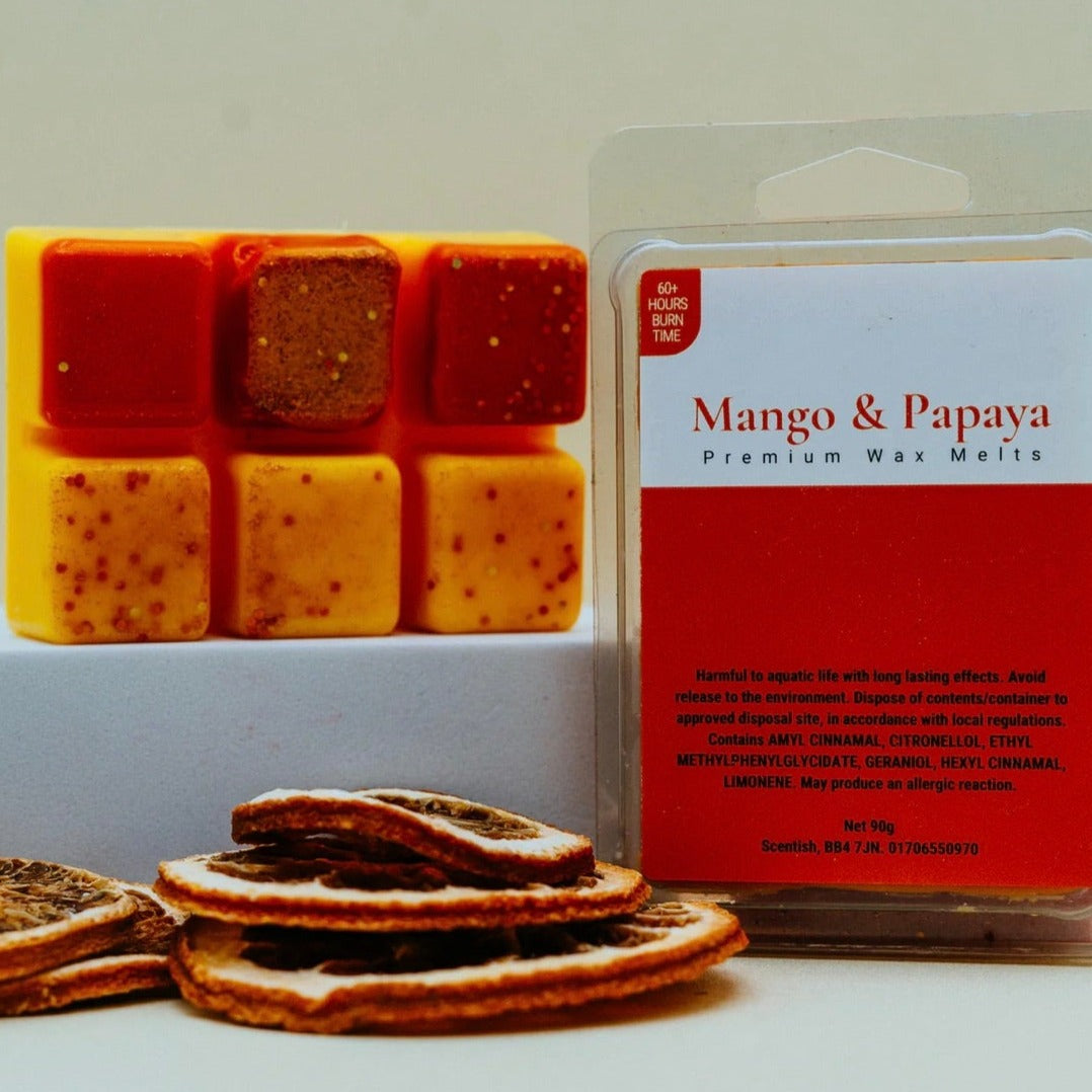 Mango & Papaya Wax Melt Snap Bar