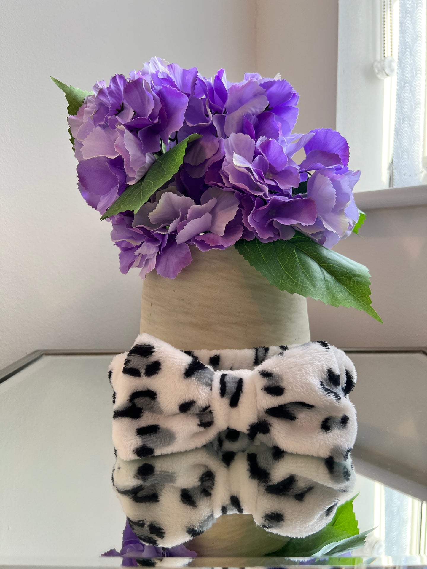 White Animal Print Headband