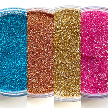 Load image into Gallery viewer, Cosmetic Glitter - Full Set of 15 Colours &amp; Gel
